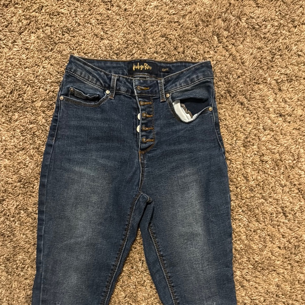 Indigo Rein High Rise Blue Jeans with Classic Denim Look